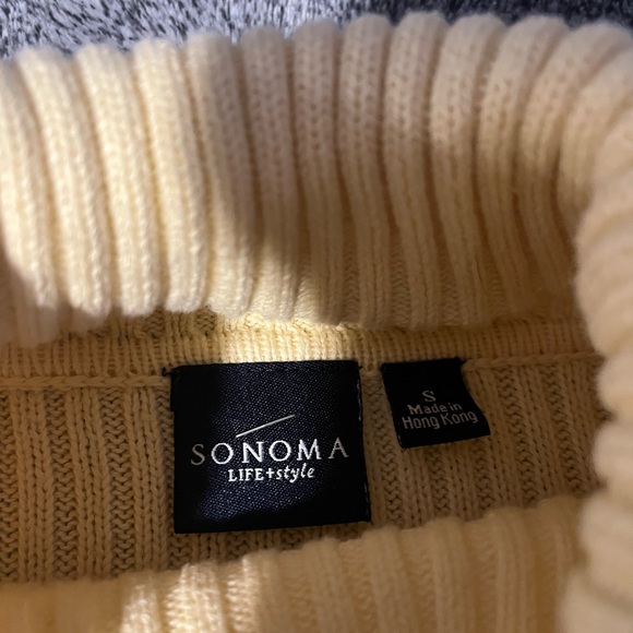 Yellow Knit Turtleneck Sweater - Picture 6 of 6